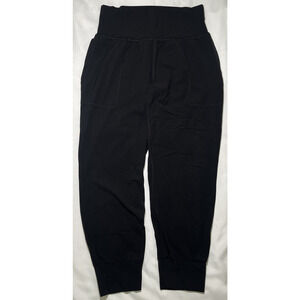 Athleta Salutation Jogger Pants Womens Size MP Medium Petite Black Powervita